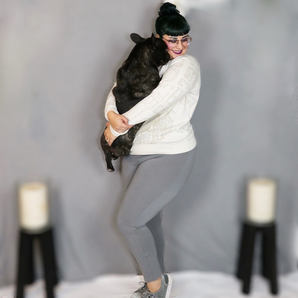 Veronica and Betty Pinupgirl Clothing grey pants